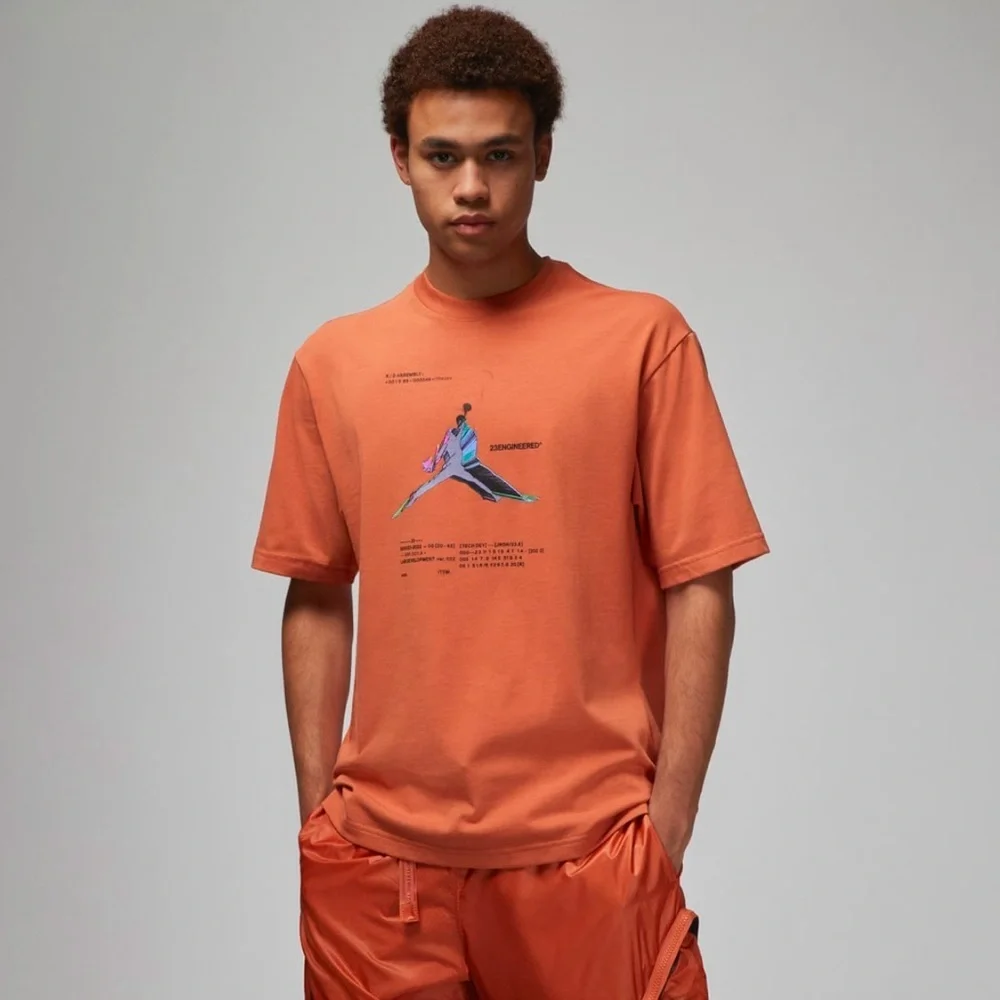 JORDAN MEN 23 ENGINEERED TEE (RUST OXIDE) SIZE MEDIUM